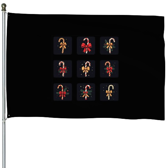 christmas cheer candy cane House Flags