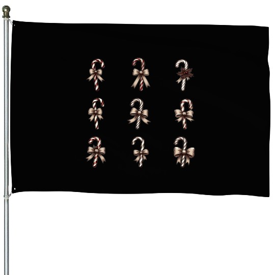 christmas cheer candy cane House Flags