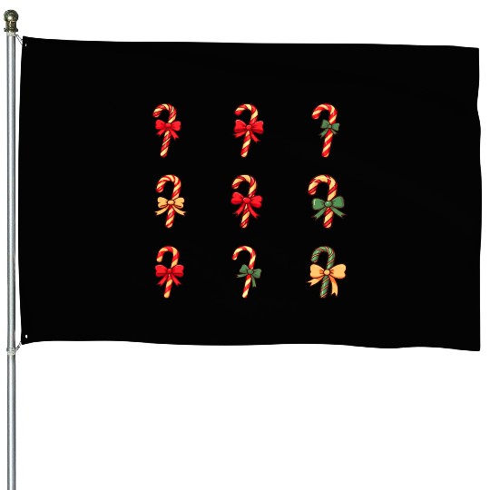 christmas cheer candy cane House Flags