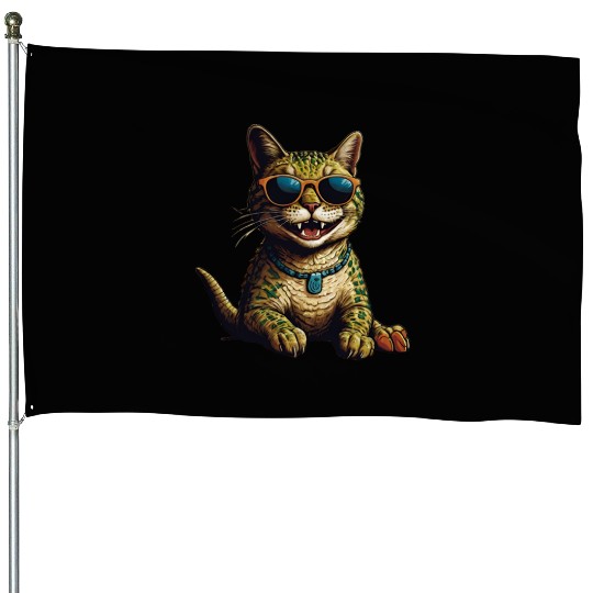 A Tail of Two Kitties House Flags