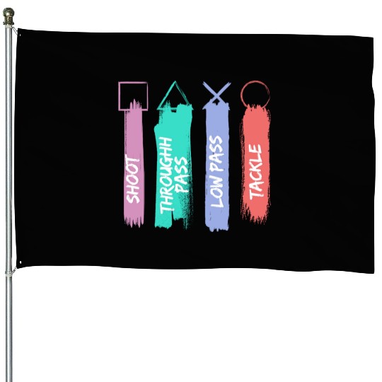 Playstation Button House Flags