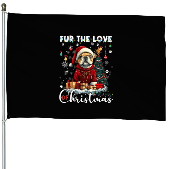 French Bulldog Christmas Tree Decoration Dog Lover House Flags