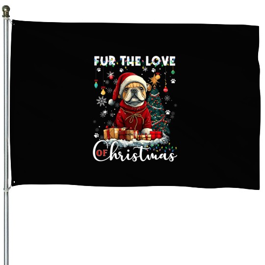 French Bulldog Christmas Tree Decoration Dog Lover House Flags