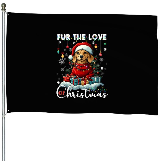 Dachshund Christmas Tree Lights Decorations Dog House Flags