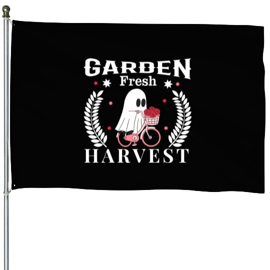 Garden Fresh Harvest, Flowers Harvest Design House Flags