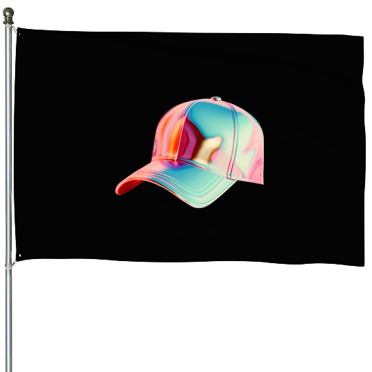Vibrant HoloCap: The Future of Streetwear House Flags