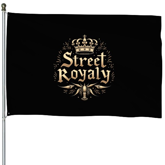 Street Royalty Golden Lobster House Flags
