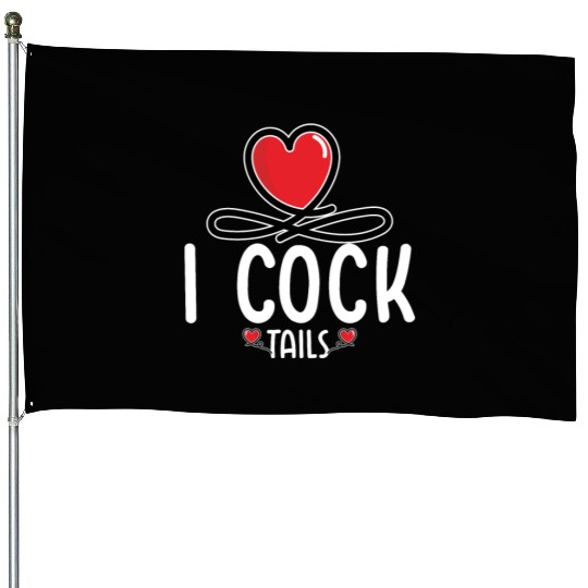 Funny I Love Cocktails 6 House Flags