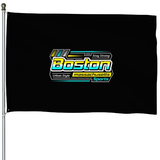 Boston Massachusetts Design Urban Style House Flags