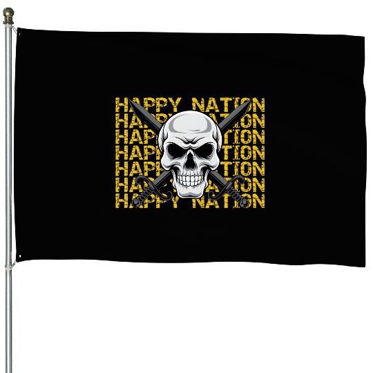 Happy Nation House Flags