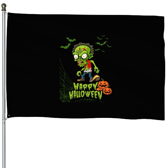 Happy Halloween House Flags