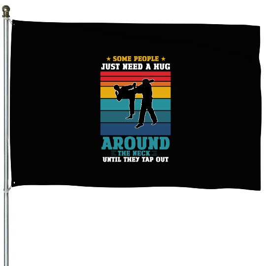 Cool Jiu Jitsu For Men Women Kids 4 House Flags