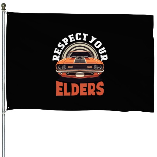 Funny Car Guy 8 House Flags