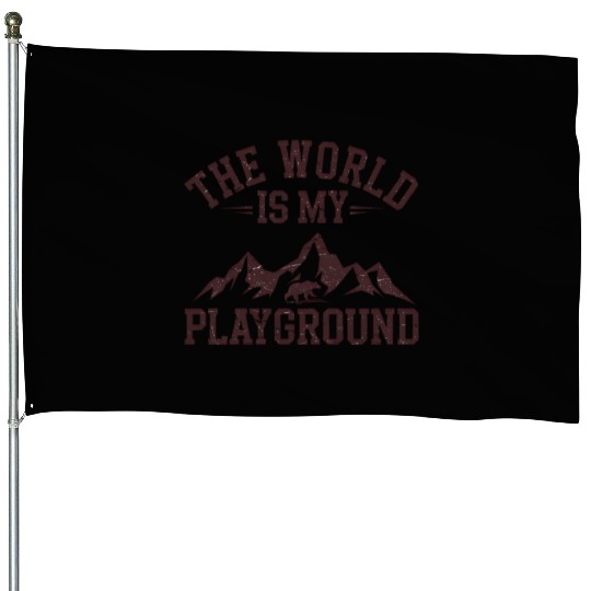 The World is My Playground House Flags