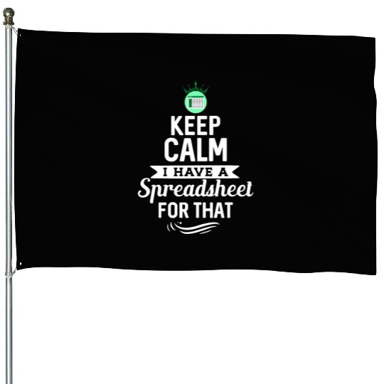 Funny Excel Spreadsheets Lover 2 House Flags