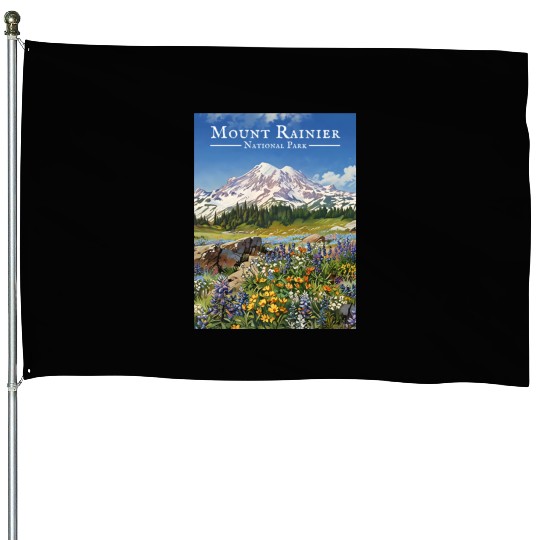 Mount Rainier Paradise Meadows House Flags