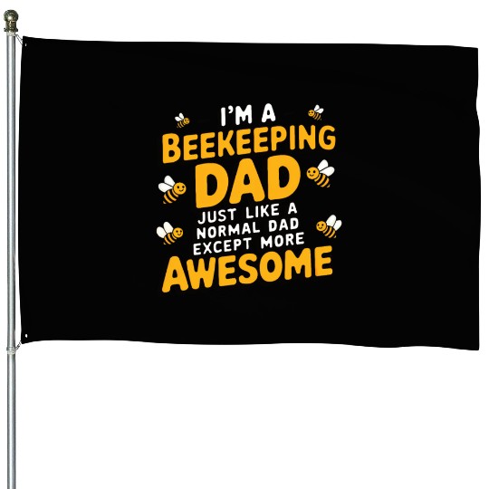 Beekeeping dad House Flags