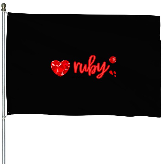 Ruby gemstone jewel House Flags