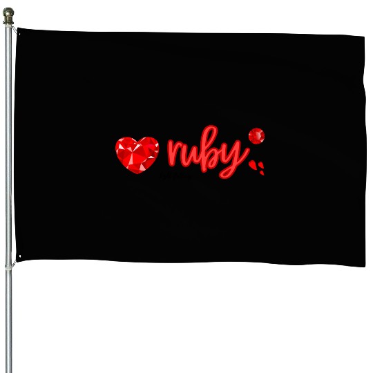 Ruby gemstone jewel House Flags