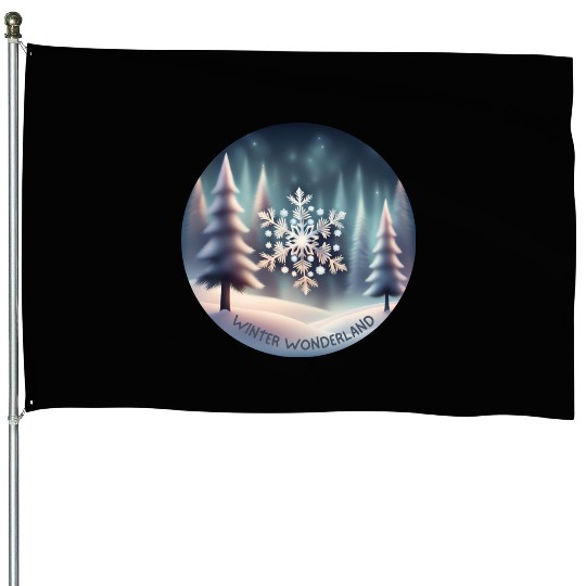 Winter Wonderland House Flags