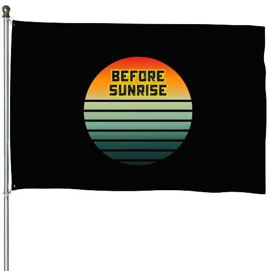 Before Sunrise Scenic Art Design House Flags