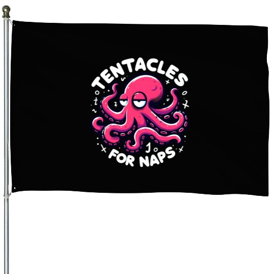 The Ink-Credible Adventures of Ollie the Octopus House Flags