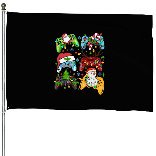 Christmas gaming House Flags
