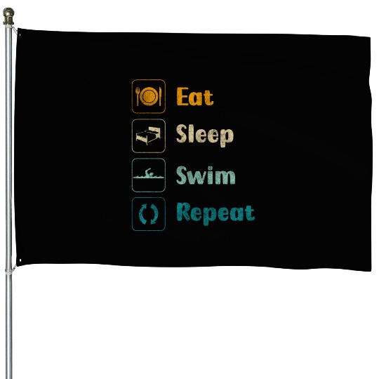 Swimming Water Sports Diving House Flags