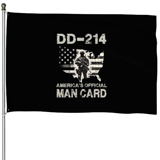 DD 214 America s Official Man Card House Flags