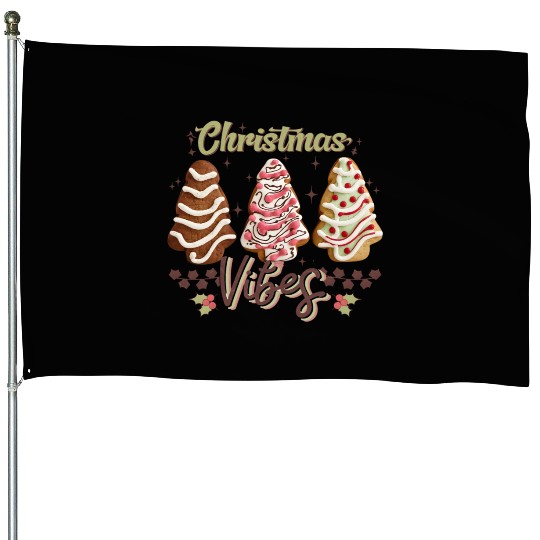 Christmas Vibes House Flags
