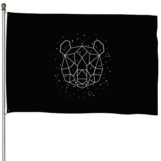 Sternbild Panda Constellation Panda Bear Friend House Flags