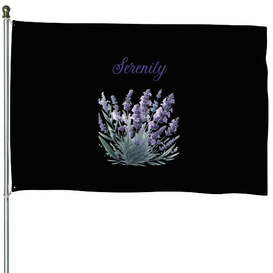 Lavender Serenity: A Symbol of Peace House Flags
