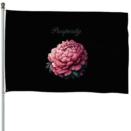 Peony of Prosperity: A Symbol of Wealth House Flags