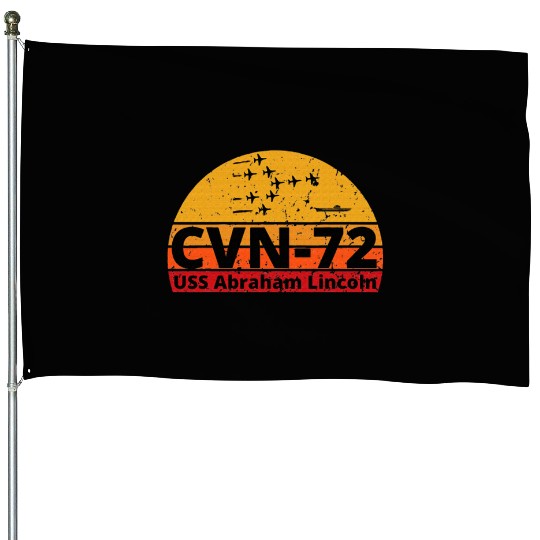 US Aircraft Carrier CVN 72 USS Abraham Lincoln House Flags