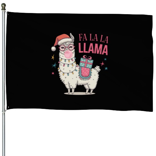 Christmas Llamas, Fa La La Llama House Flags