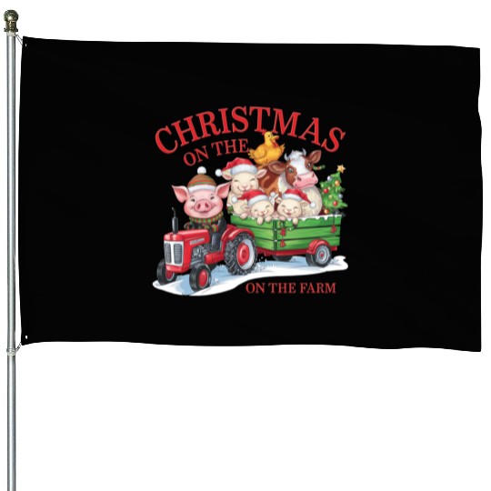 Merry christmas, Christmas Vintage House Flags