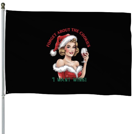 Santa Christmas, Christmas Vintage House Flags