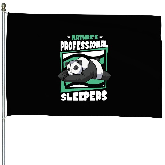 Nature's Professional Sleepers Panda Bear Friend House Flags