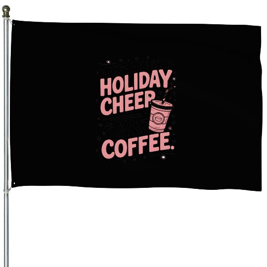 Hot Cocoa Christmas House Flags