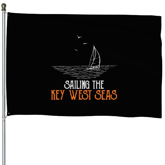 Florida SAILING THE KEY-WEST SEAS Florida Keys House Flags