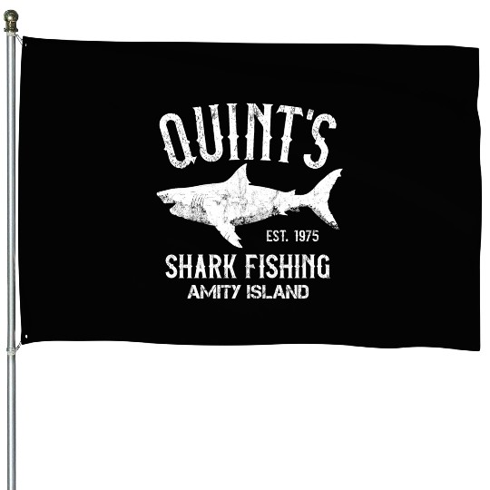 Quint's Shark Fishing House Flags