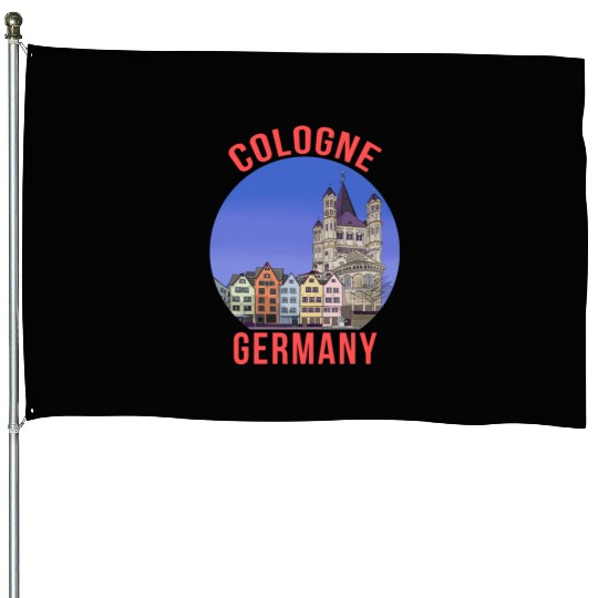 Cologne Germany House Flags