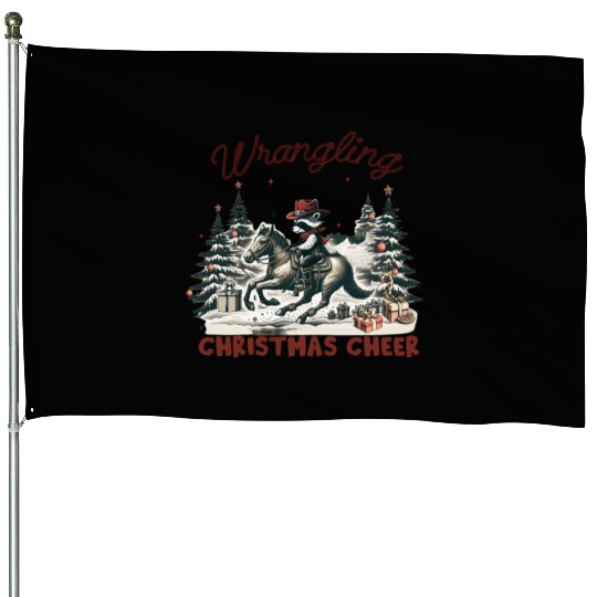 Merry Christmas Tree, Christmas Vintage House Flags