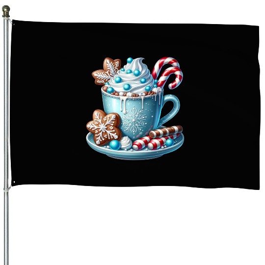 Christmas ice cream, Coquette Chistmas House Flags