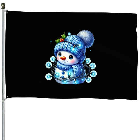 Snowman Christmas, Cute Christmas House Flags