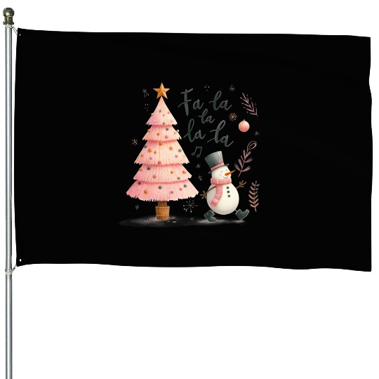 Fa La La La La, Merry Christmas House Flags