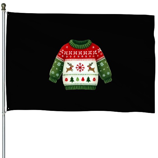 Merry Christmas, Christmas Vintage House Flags