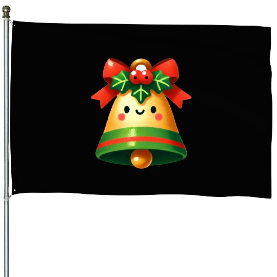 Merry Christmas, Christmas Retro House Flags