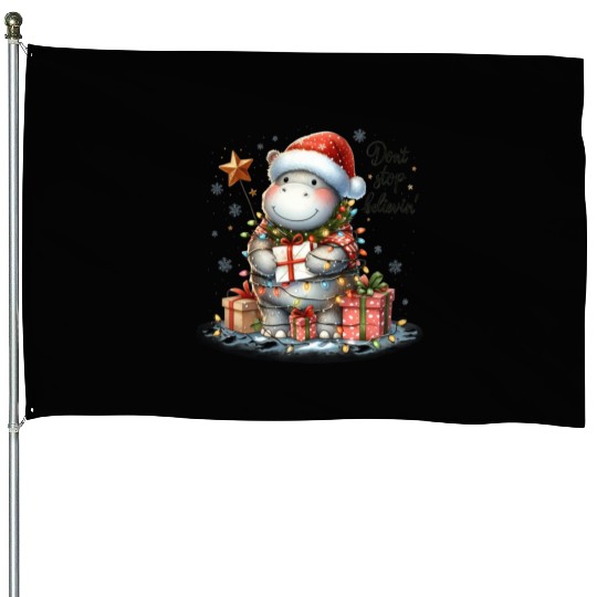 Don t Stop Believin, Merry Christmas House Flags