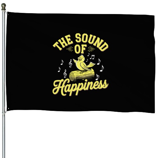 Pet Canary Owner Bird Lover and Singing Canary House Flags